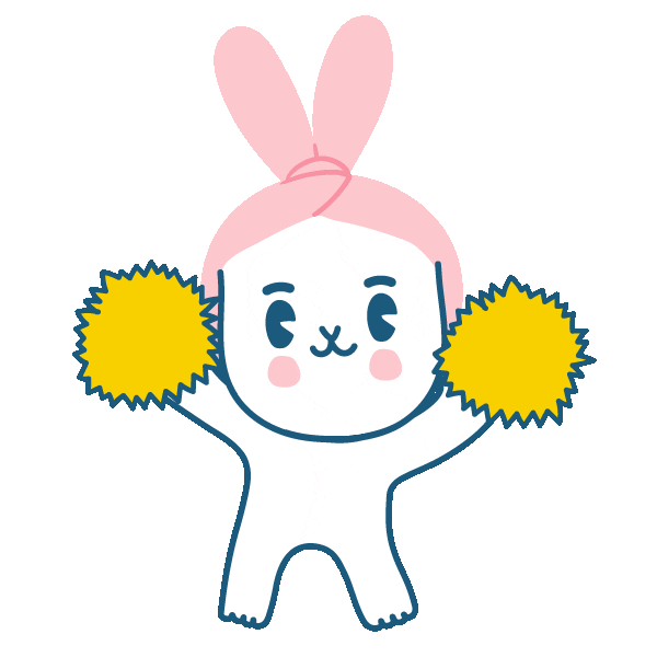 Cheer Up Bunny Sticker by FaceTory