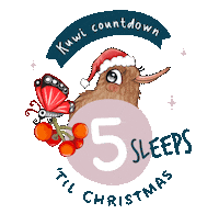 Excited New Zealand Sticker