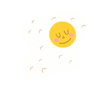 madeindexel good morning breakfast egg buenos dias Sticker
