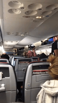 American Airlines Passenger Posts Footage of Busy Flight