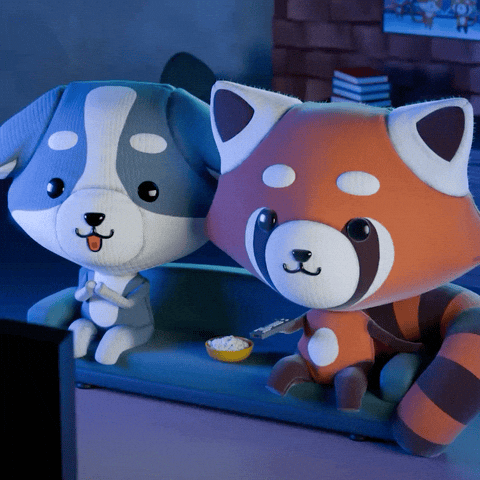 Tired Movie Time GIF by The Plooshies