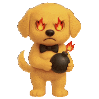 Angry Attack Sticker