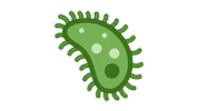 emojivid nature emoji emojivid microbe Sticker
