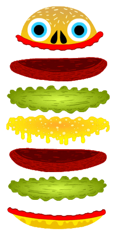 Burger Eating Sticker