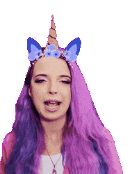 aliatempora silly singer talking unicorn Sticker