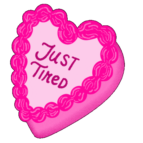 Tired Heart Sticker