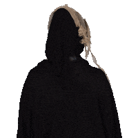 Grim Reaper Hair Flip Sticker by Mena