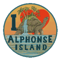 Tropical Island Sticker by Blue Safari Seychelles