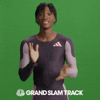 Track And Field Clapping GIF by Grand Slam Track