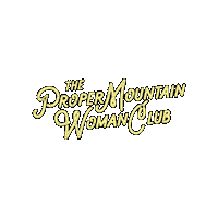 propermountainwomanclub club pennant merit propermountainwoman Sticker