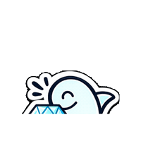 humbleshark shark diamond whale hold Sticker