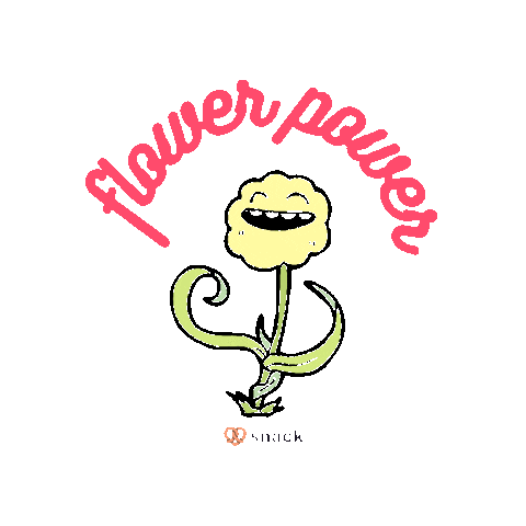 Unwind Flower Power Sticker by Snack
