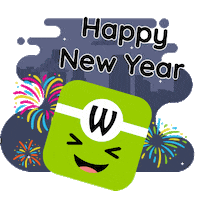 Happy New Year Sticker by Wakuliner