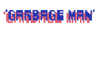 Garbage Man Dirty Fences Sticker by Greenway Records