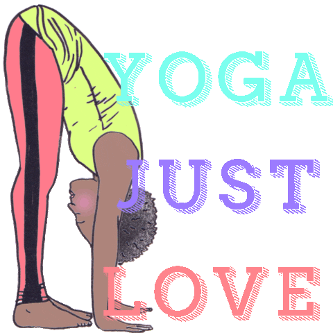 yoga love Sticker