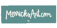 Merrick White Sticker by Merricksart