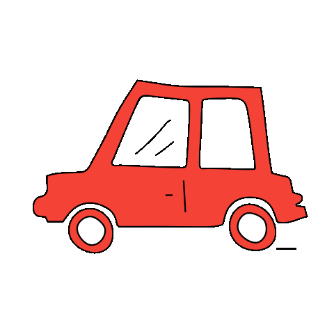 Car Driving Sticker by Rawww