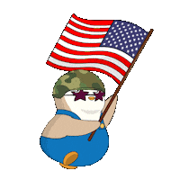 United States Usa Sticker by Pudgy Penguins