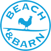beachandbarn beach surfing rooster barn Sticker