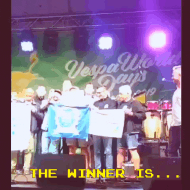 The Winner Is Party GIF by Vespa Club Verona