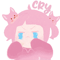 Sad Cry Sticker by Fox Fairies Malaysia