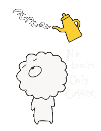 Tired Coffee Sticker