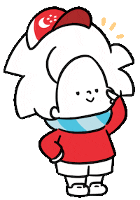 Happy Singapore Sticker by Ai and Aiko