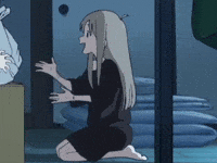 Girl Sitting GIF