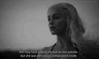 sad black and white GIF