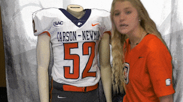 Mannequin Sprinkler GIF by Carson-Newman Athletics