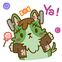 Welsh Corgi Halloween GIF by Lazy Corgi