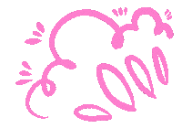 Pink Lettering Sticker by Gpermay