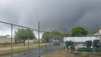 Dark Clouds Loom Over Fort Walton During Tornado Warning