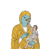 Virgin Mary Wtf Sticker