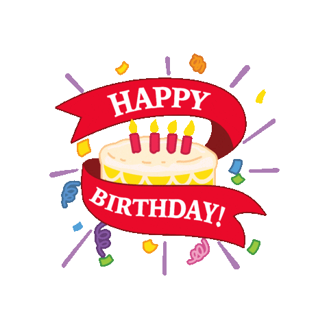 Happy Birthday Celebration Sticker by nationalbookstore