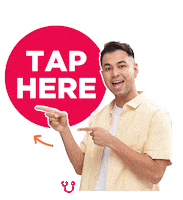 Click Here Raffi Ahmad Sticker by Halodoc