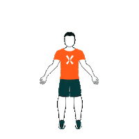 Jumping Jack Home Workout Sticker by Sport For All
