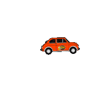 campercover cover rojo amarillo coche Sticker