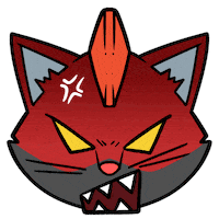 Angry Cat Sticker