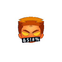 Angry Katsu Sticker
