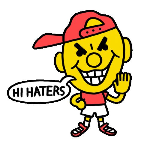 Greetings Hate Us Sticker by nog