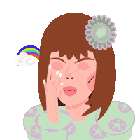 megalgar rainbow sorry worried forget Sticker