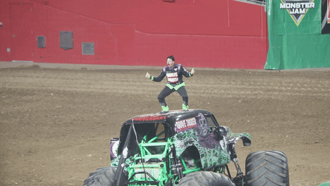 grave digger chuckie dance GIF by Monster Jam