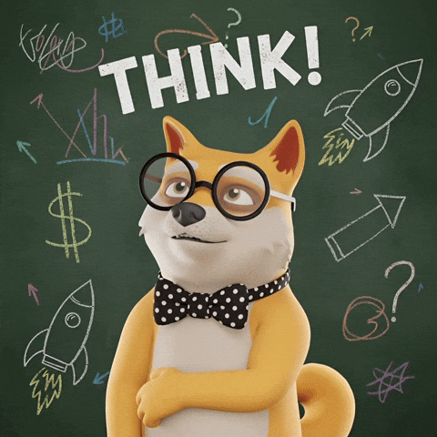 Think To The Moon GIF by Doge Pound