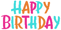 Happy Birthday Sticker by Lilies Berlin