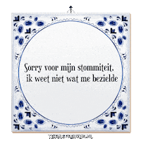 Sorry Humor Sticker by Tegelspreuken.nl