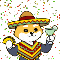 Happy Cinco De Mayo Sticker by Dogelon Mars