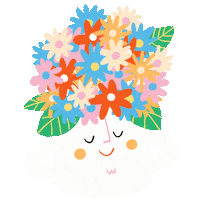 SmallJaneKids love pink rainbow blue Sticker