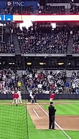 Shirtless Man Invades Field During Baseball Game