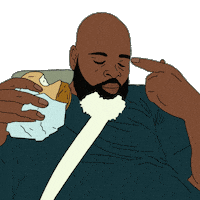 Chicken Eating Sticker by crwnking